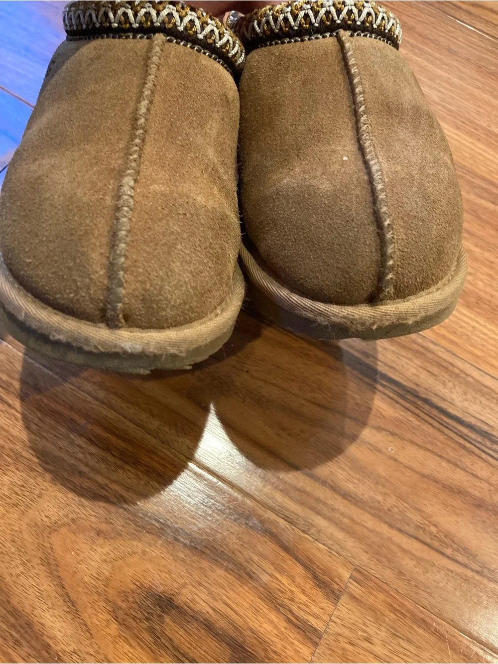 UGG Brand Big Kids 1019066K Tasman Chestnut Shoes Slippers Sandals Size 13